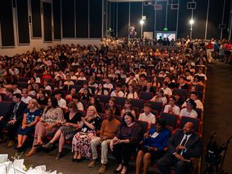 shot of the crowd in attendance
