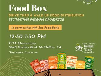 Food box distribution