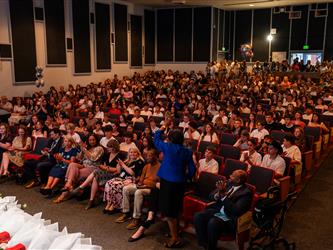 shot of the crowd in attendance
