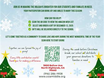 gift of joy drive flyer